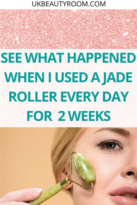 face massage roller before after.